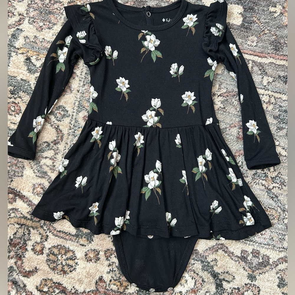 Kyte Baby Long Sleeve Twirl Bodysuit Dress